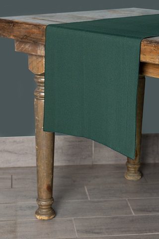 Classic Solid Forest Green table runner